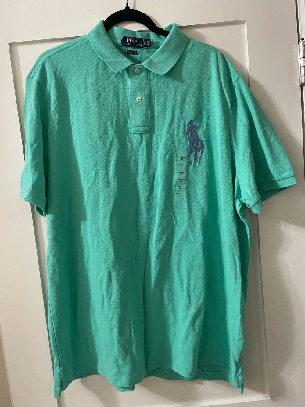 Ralph Lauren Men's Classic Fit Polo in Teal sz XL NEW